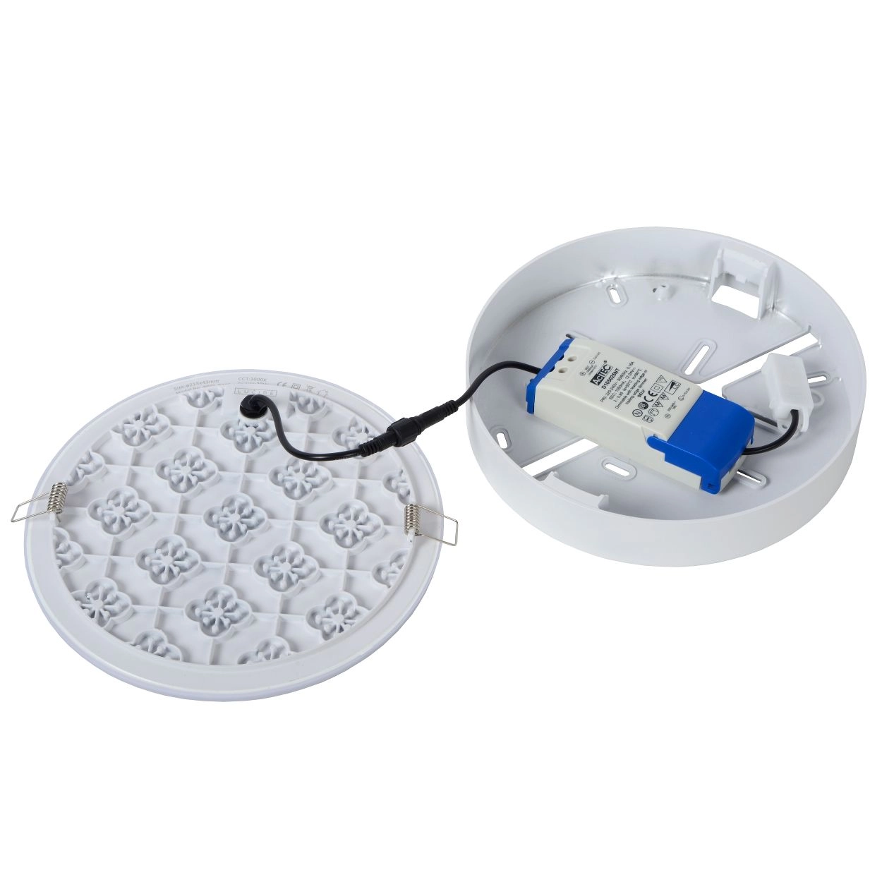 LU 28112/30/31 Lucide CERES-LED - Flush ceiling light Bathroom - Ø 21,5 cm - LED Dim. - 1x30W 3000K 