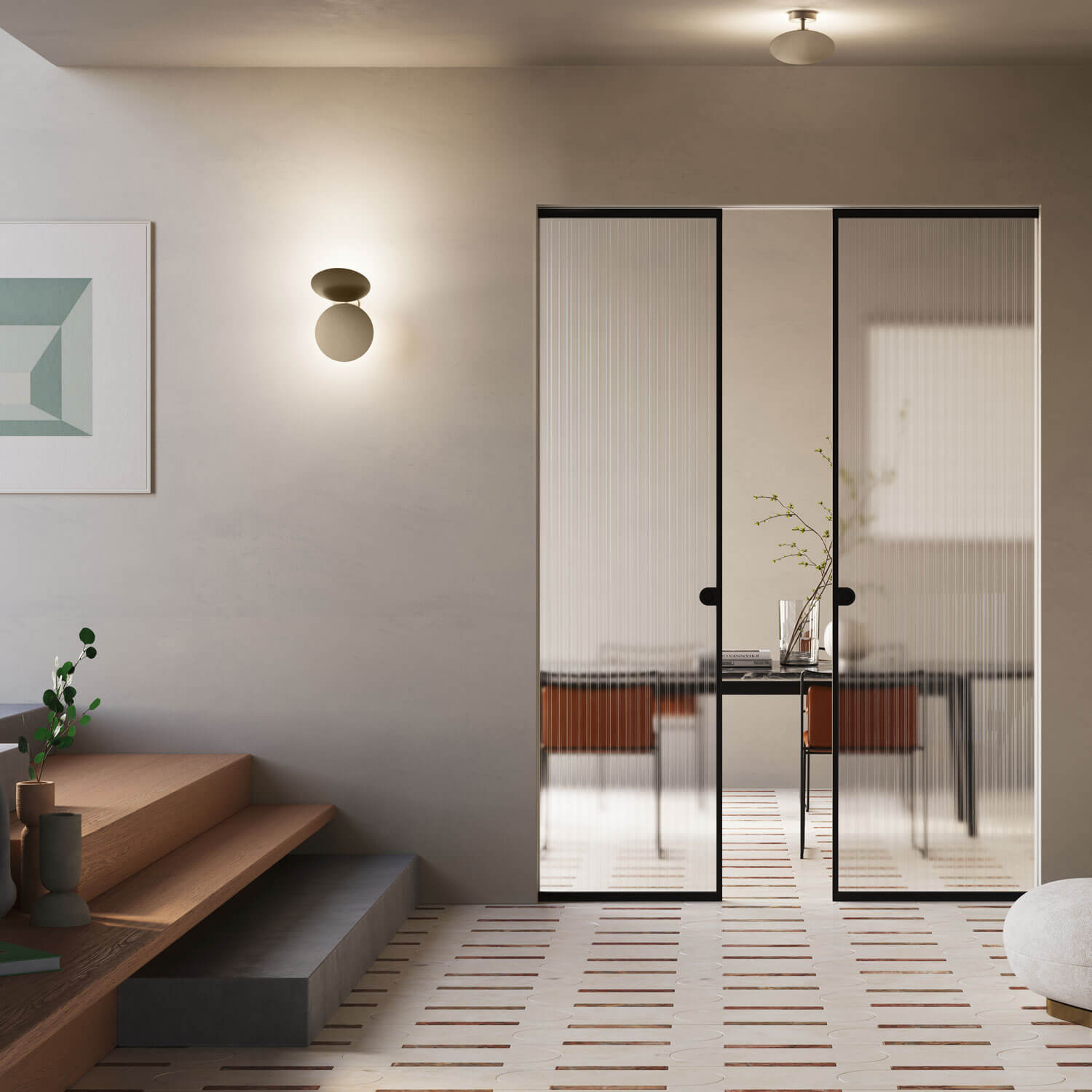 Puzzle Single Round LED Leuchte von Lodes