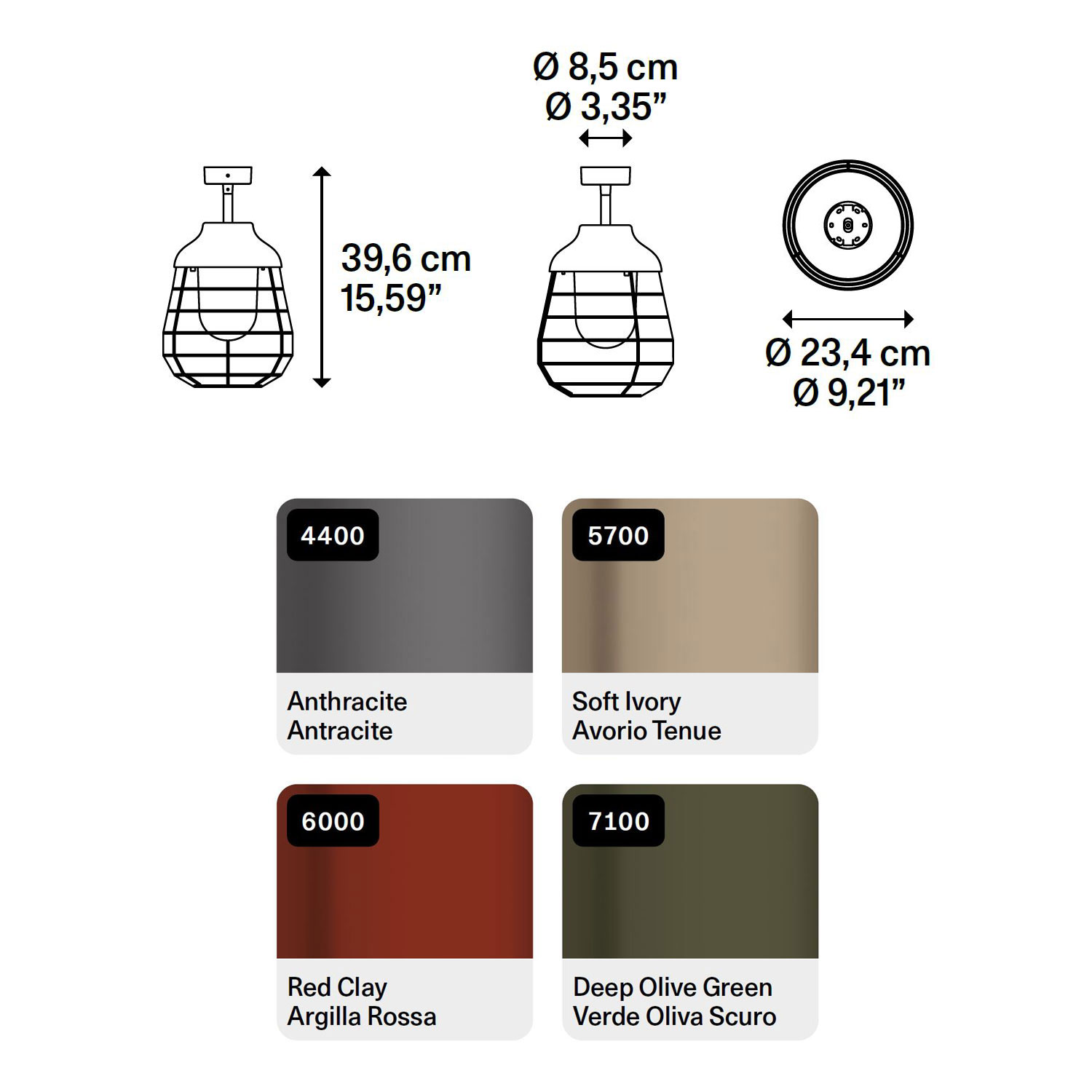 Stitch Small Außendeckenlampe von Lodes