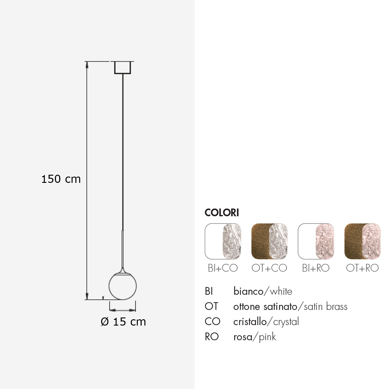 Cristalglob LED Pendellampe von Icone