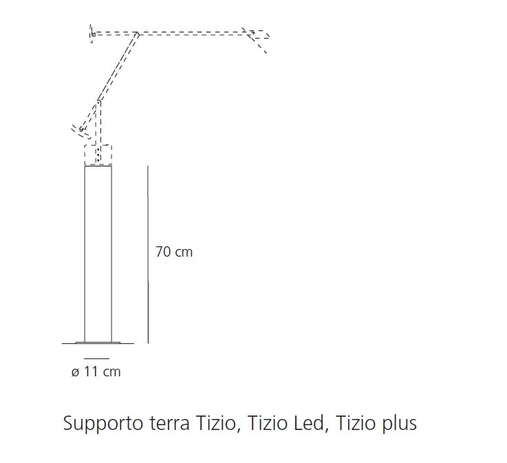Standfuß für Tischleuchte TIZIO LED von Artemide