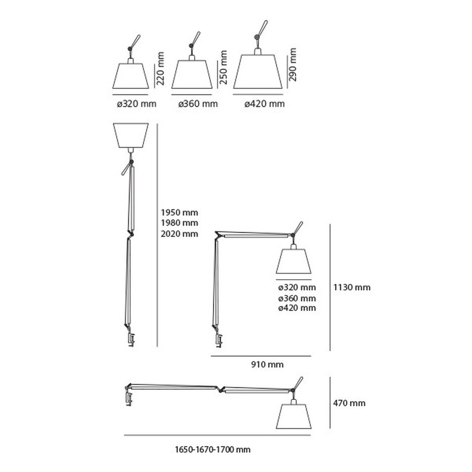 Tolomeo Mega LED Tischleuchte (body) von Artemide