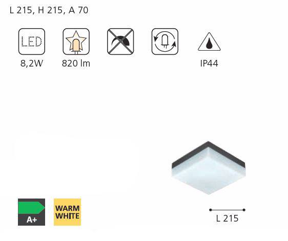 Sonella LED Outdoor Wand-/Deckenleuchte von Eglo