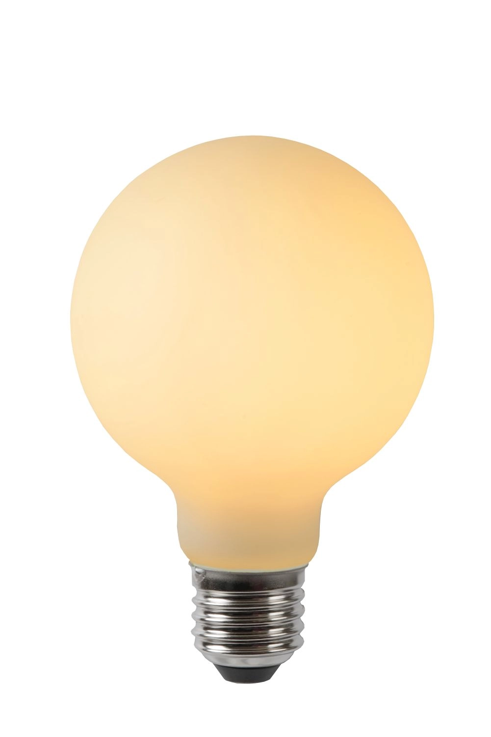 LU 49048/05/61 Lucide G80 - Filament bulb - Ø 8 cm - LED Dim. - E27 - 1x5W 2700K - Opal