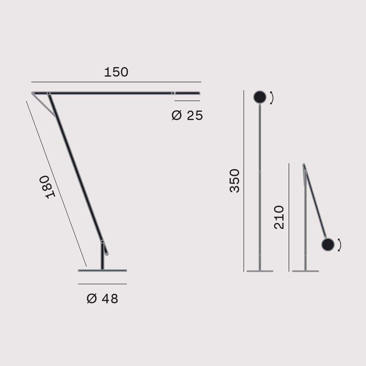 String XL floor lamp by Rotaliana