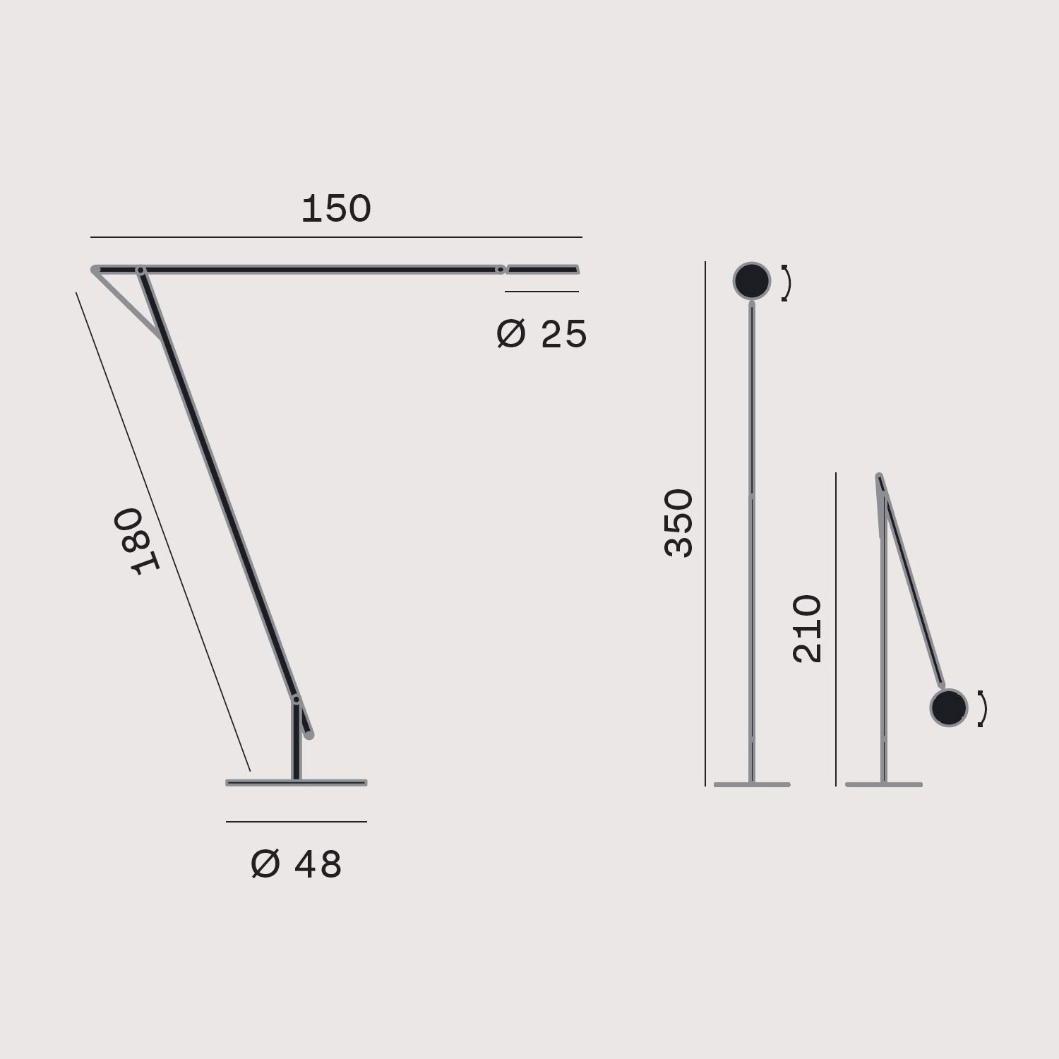 String XL piantana LED di Rotaliana