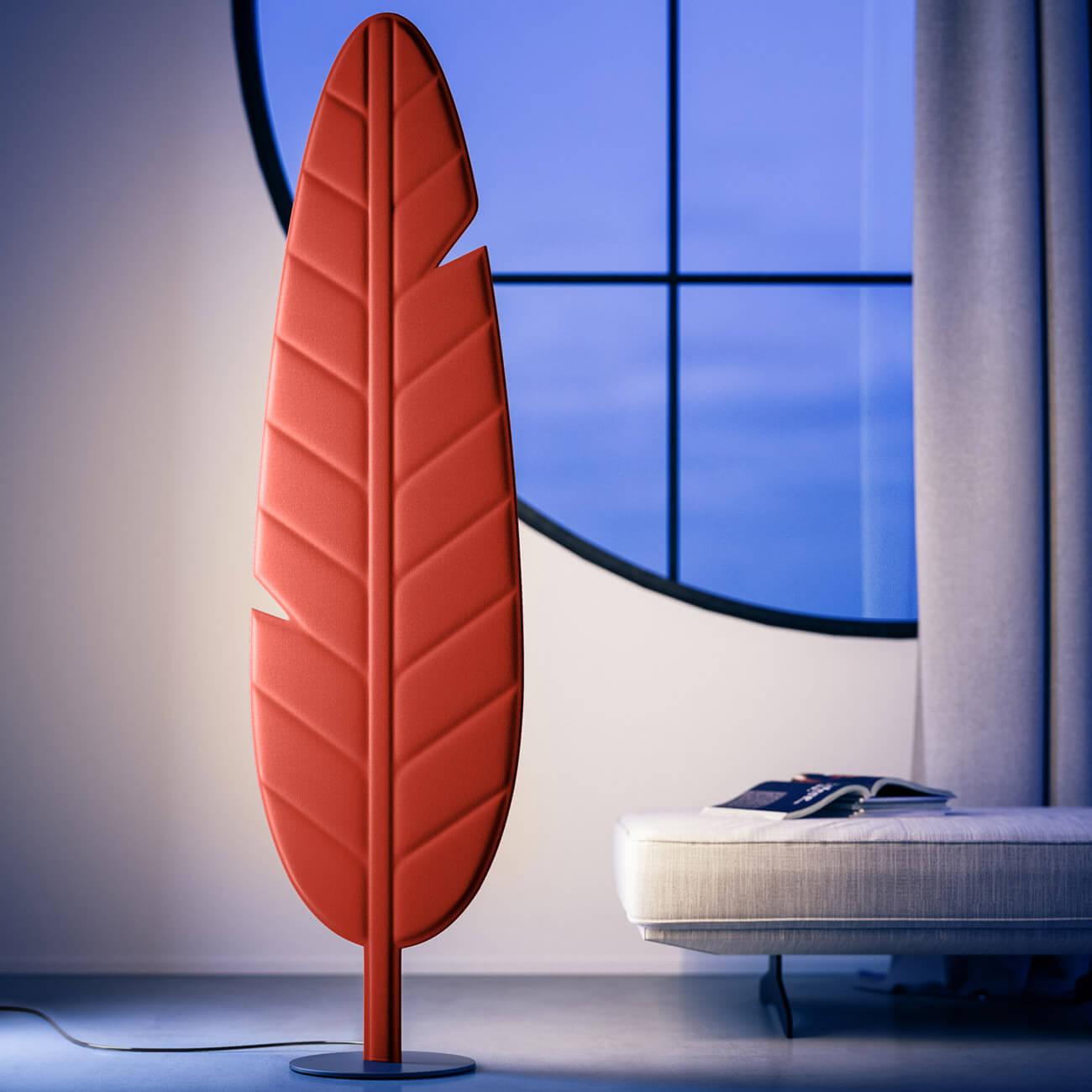 Eden LED Stehleuchte Eiche von Rotaliana