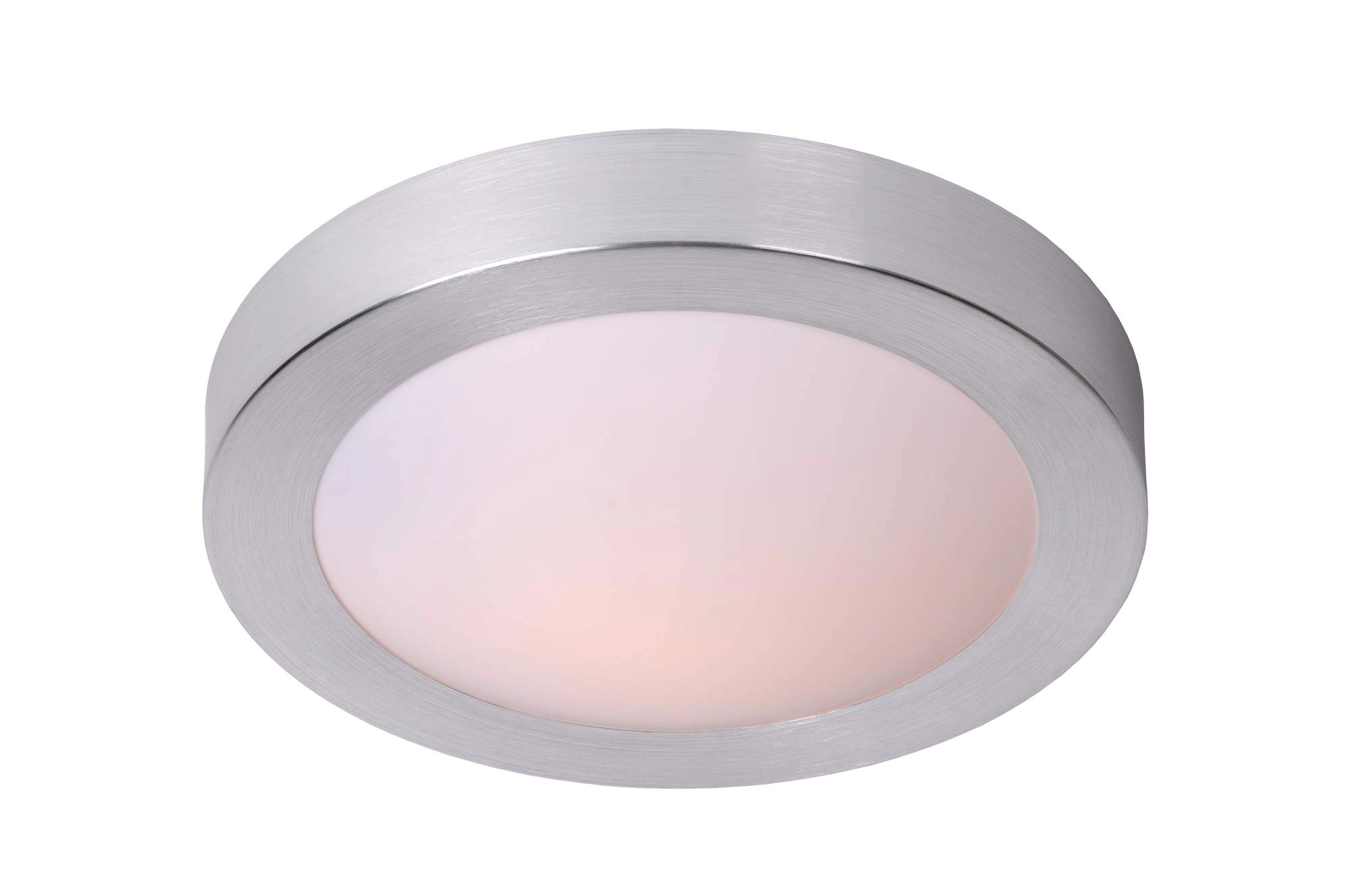 LU 79158/01/12 Lucide FRESH - Flush ceiling light Bathroom - Ø 27 cm - 1xE27 - IP44 - Satin Chrome