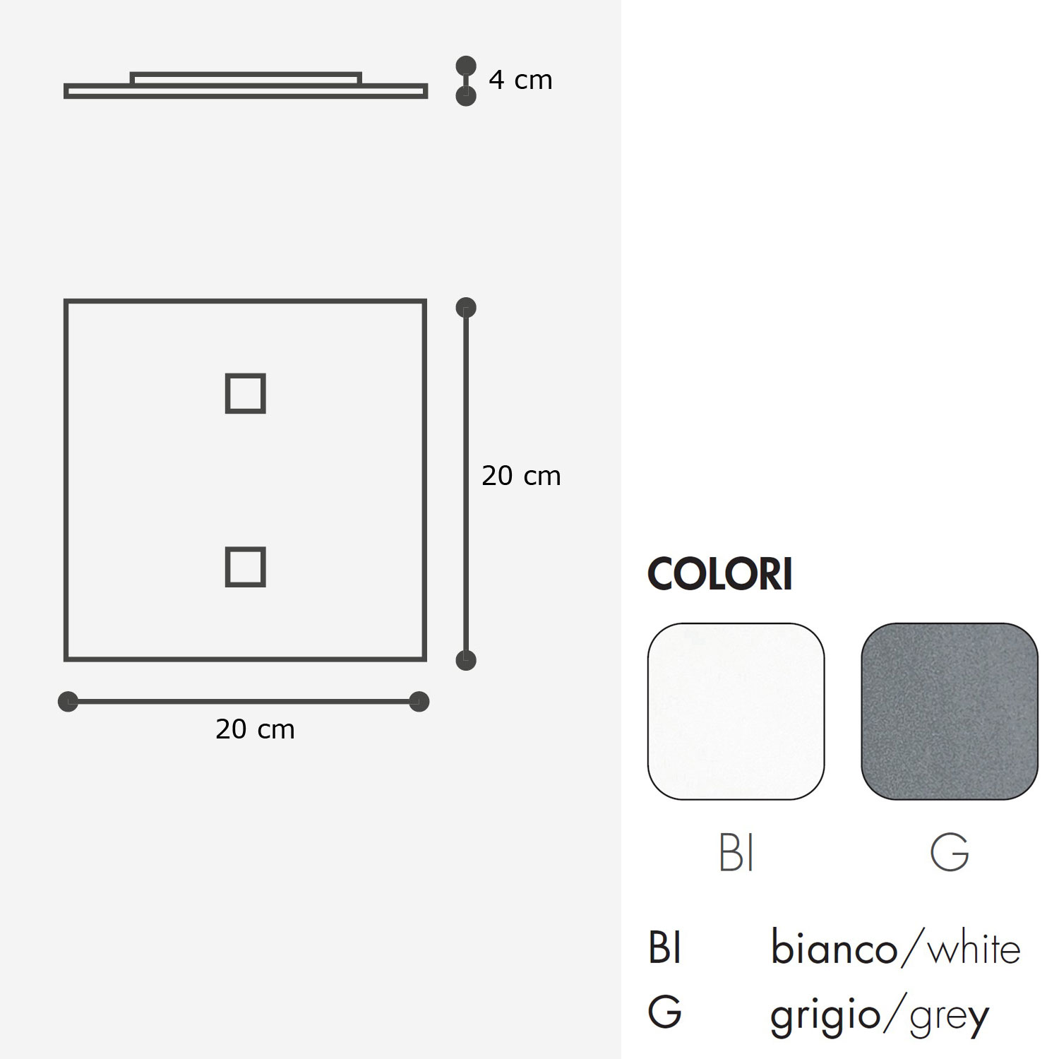 ISI.Q LED Deckenleuchte von Icone