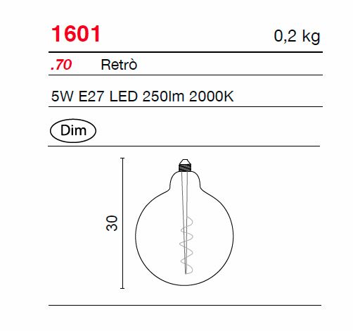 UNIDEA E27 LED Filament Leuchtmittel von Egoluce