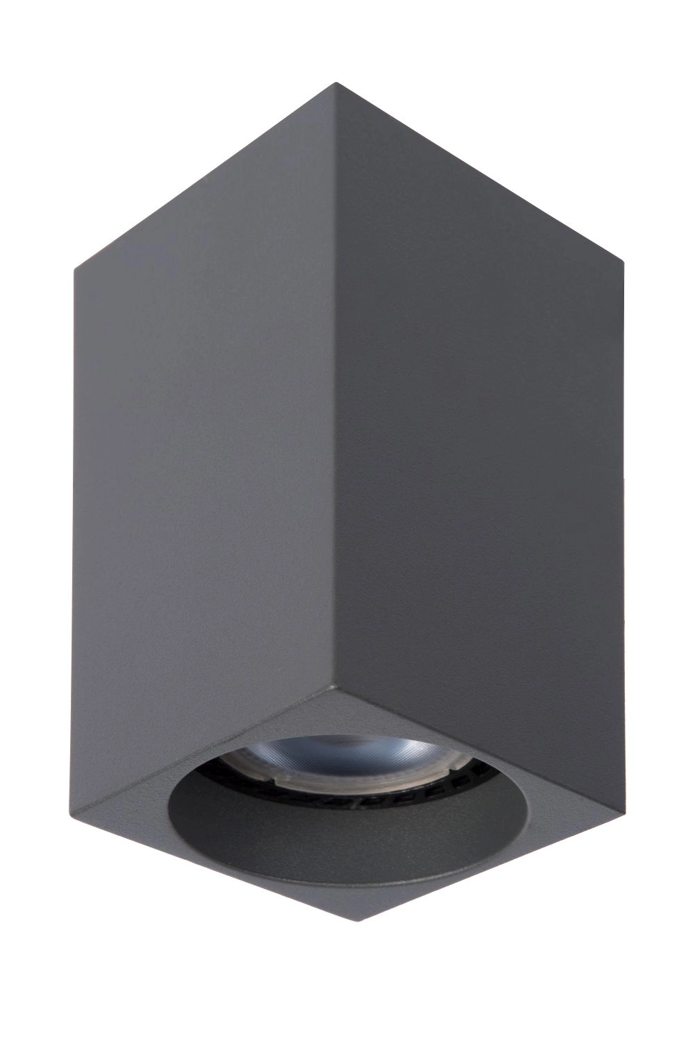 LU 09916/06/36 Lucide DELTO - Ceiling spotlight - LED Dim to warm - GU10 - 1x5W 2200K/3000K - Grey