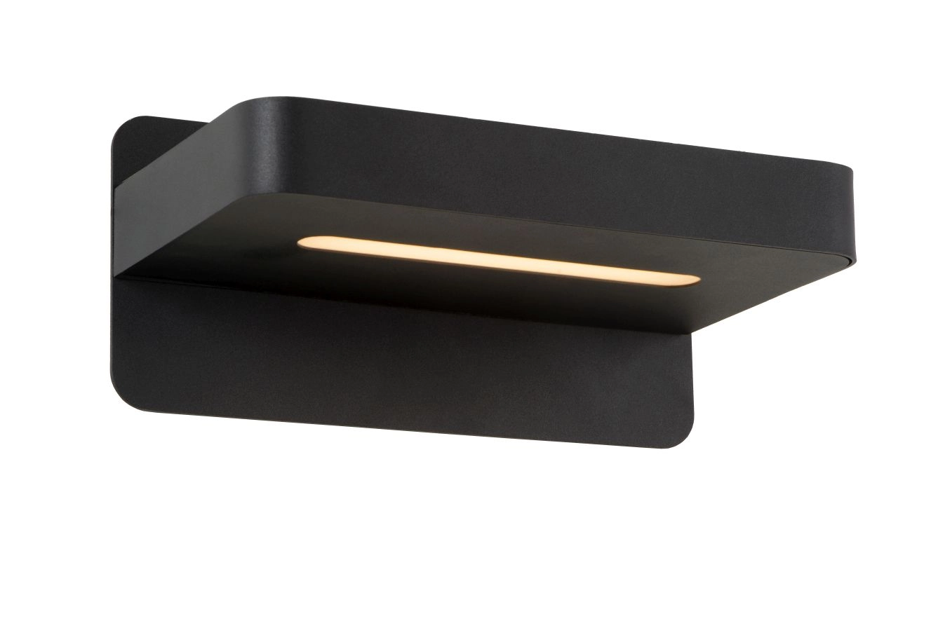 LU 77280/05/30 Lucide ATKIN - Bedside lamp - LED - 1x6W 3000K - With USB charging point - Black