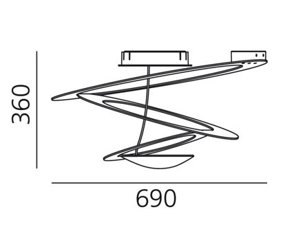 Deckenleuchte PIRCE MINI LED CEILING von Artemide