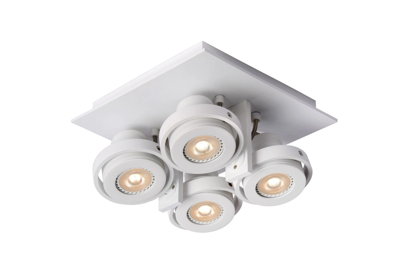 LU 17906/21/31 Lucide LANDA - Ceiling spotlight - LED Dim to warm - GU10 - 4x5W 2200K/3000K - White