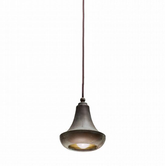 Pendellampe aus Messing von Moretti Luce