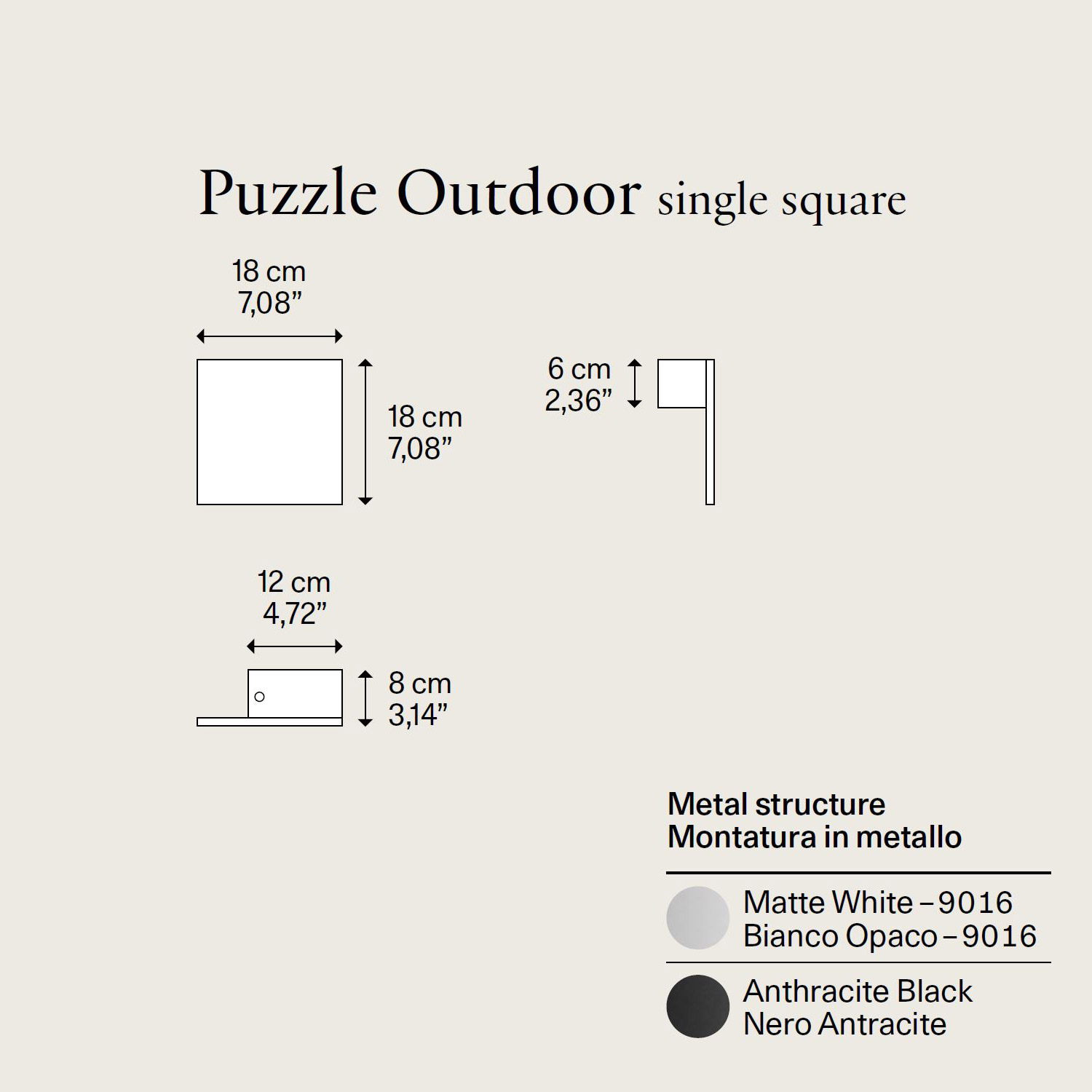 Puzzle Outdoor Single Square von Lodes