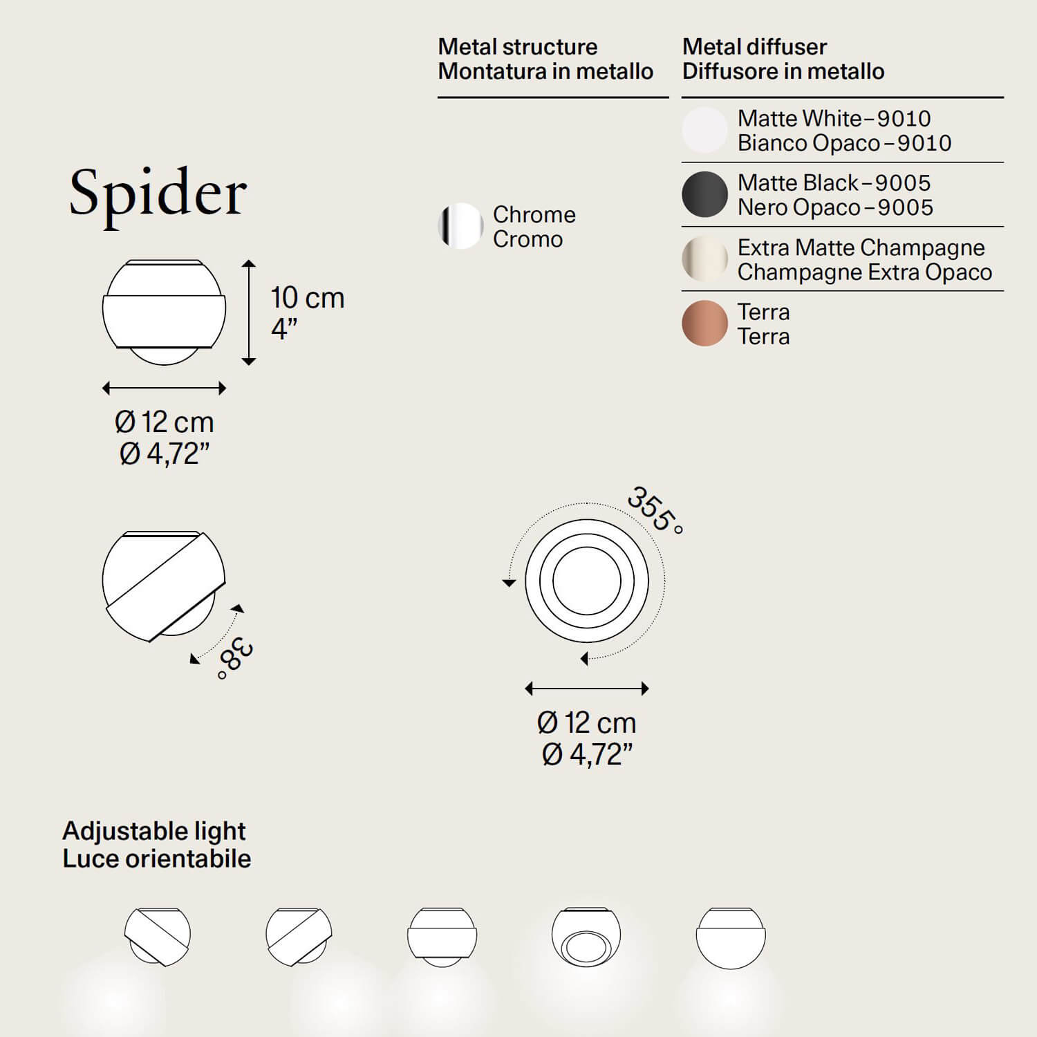 Spider Deckenstrahler von Lodes