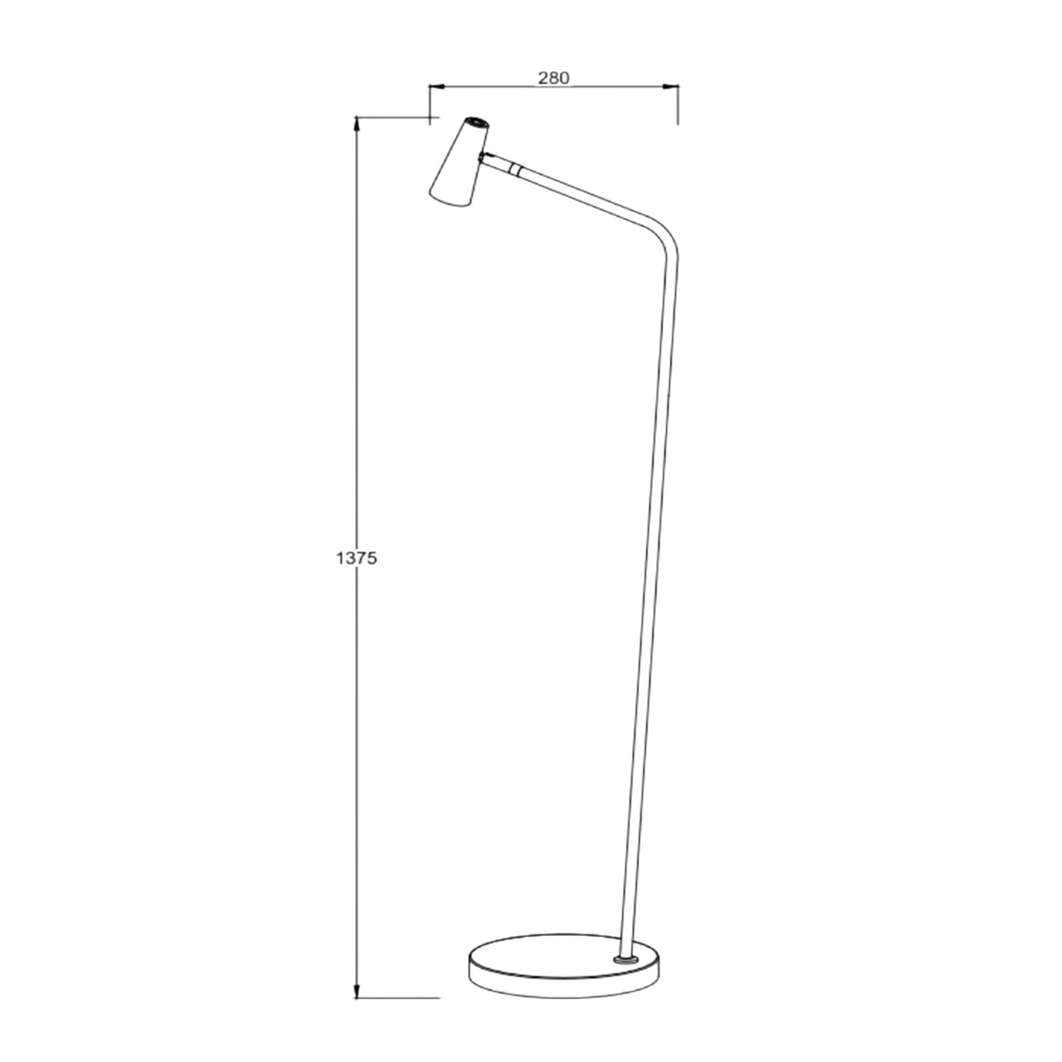 LU 36720/03/31 Lucide STIRLING - Rechargeable Floor lamp - Battery - LED Dim. - 1x3W 2700K - 3 StepD