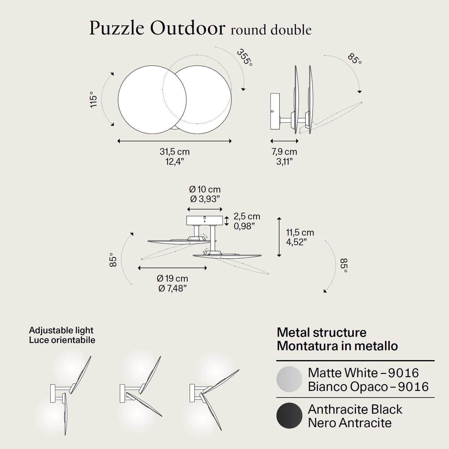 Puzzle Outdoor Double Round di Lodes