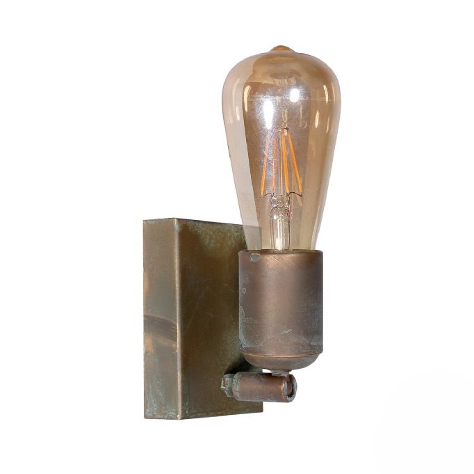 3094 Wandstrahler aus Messing von Moretti Luce