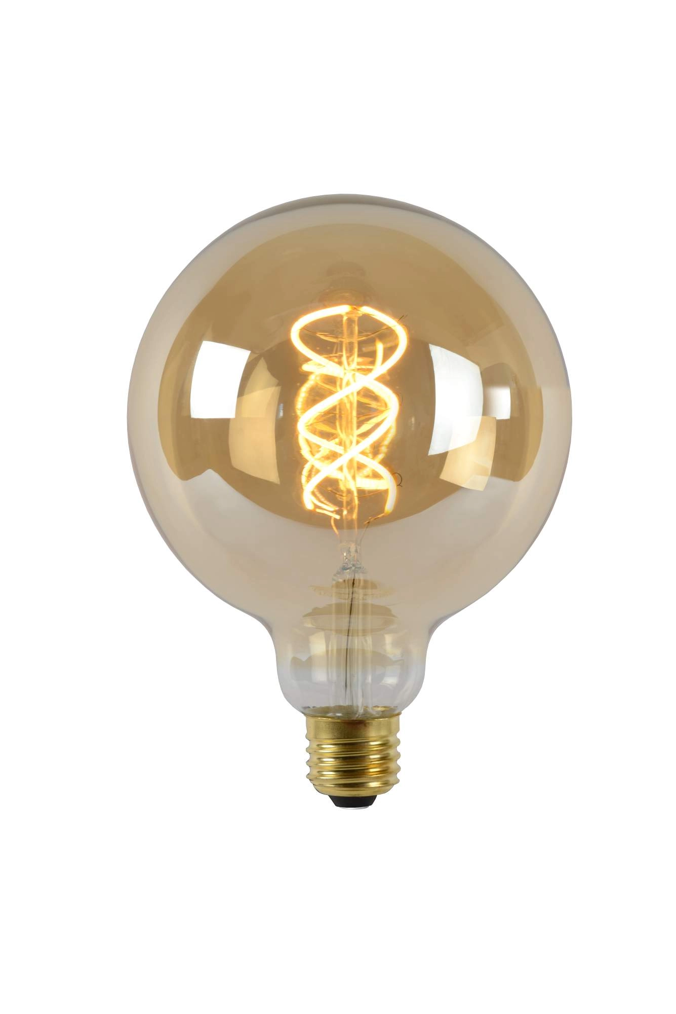 LU 49033/05/62 Lucide G125 - Filament bulb - Ø 12,5 cm - LED Dim. - E27 - 1x5W 2200K - Amber