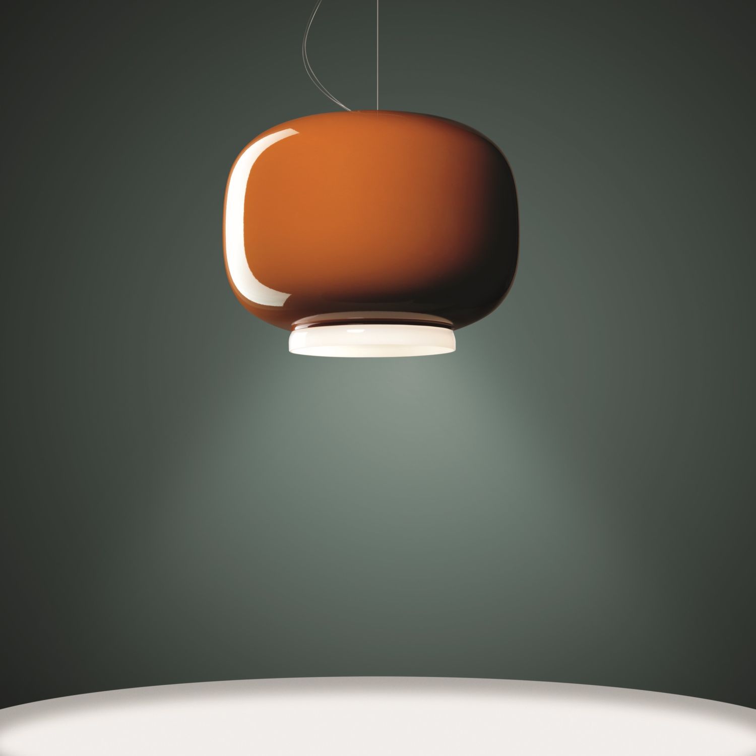 Chouchin 1 orange, Retrolook Hängeleuchte von Foscarini