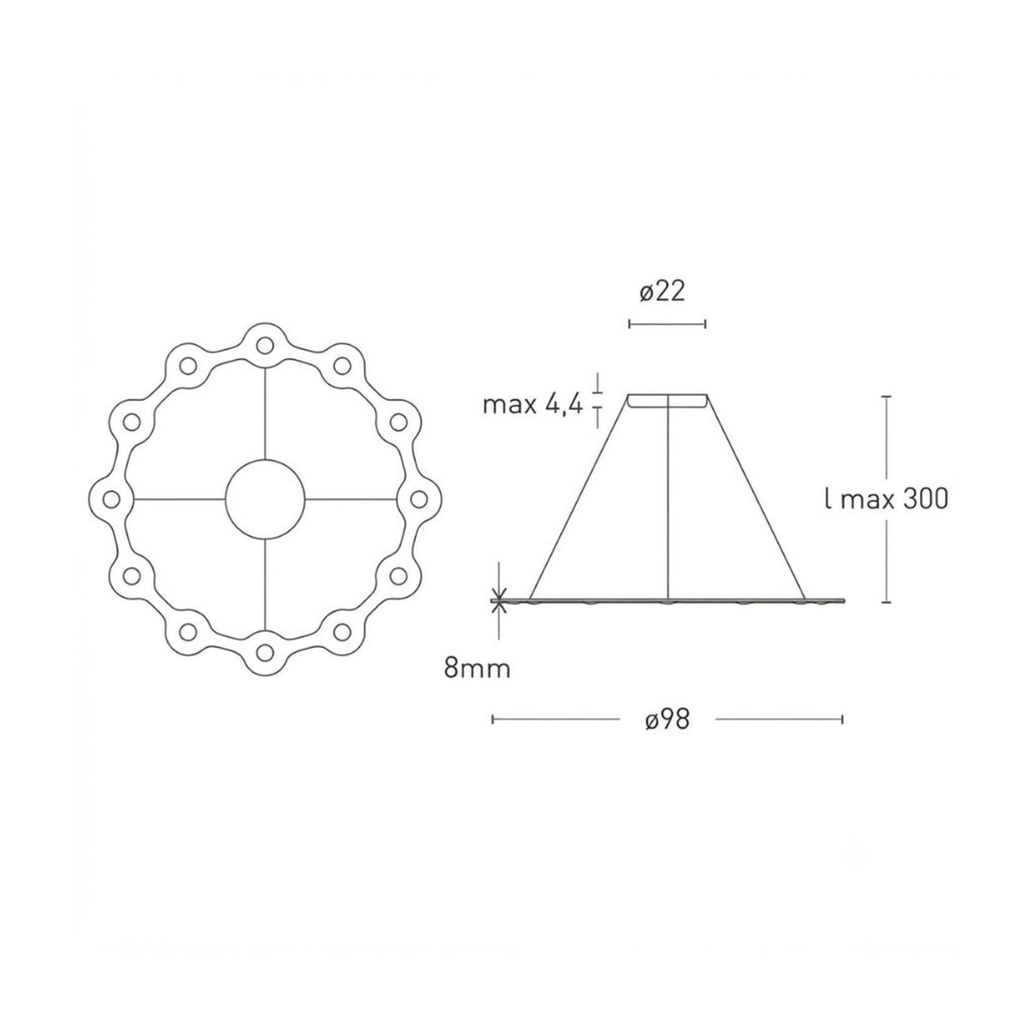 Flat Ring 12 Hängeleuchte von Lumen Center Italia