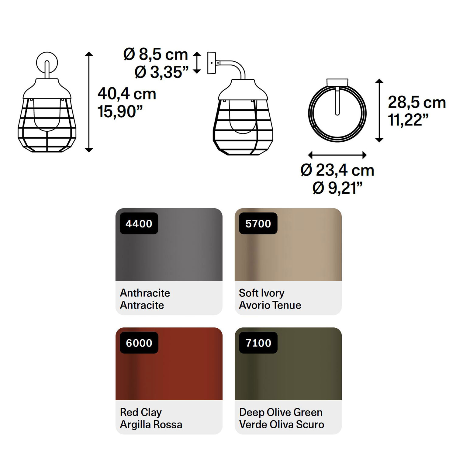 Stitch Small Außenwandlampe von Lodes