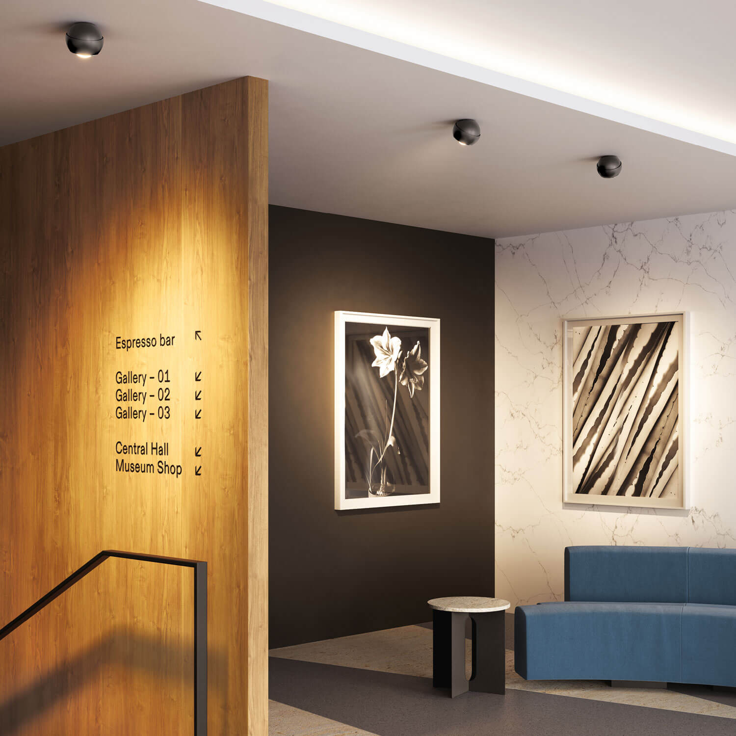 Spider spot a soffitto di Lodes