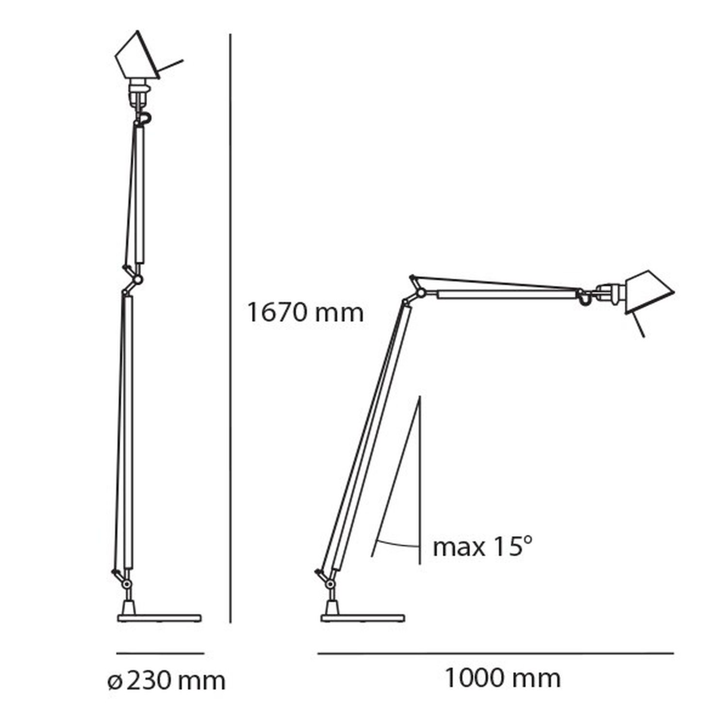 Bekannte Designerleuchte TOLOMEO READING von Artemide
