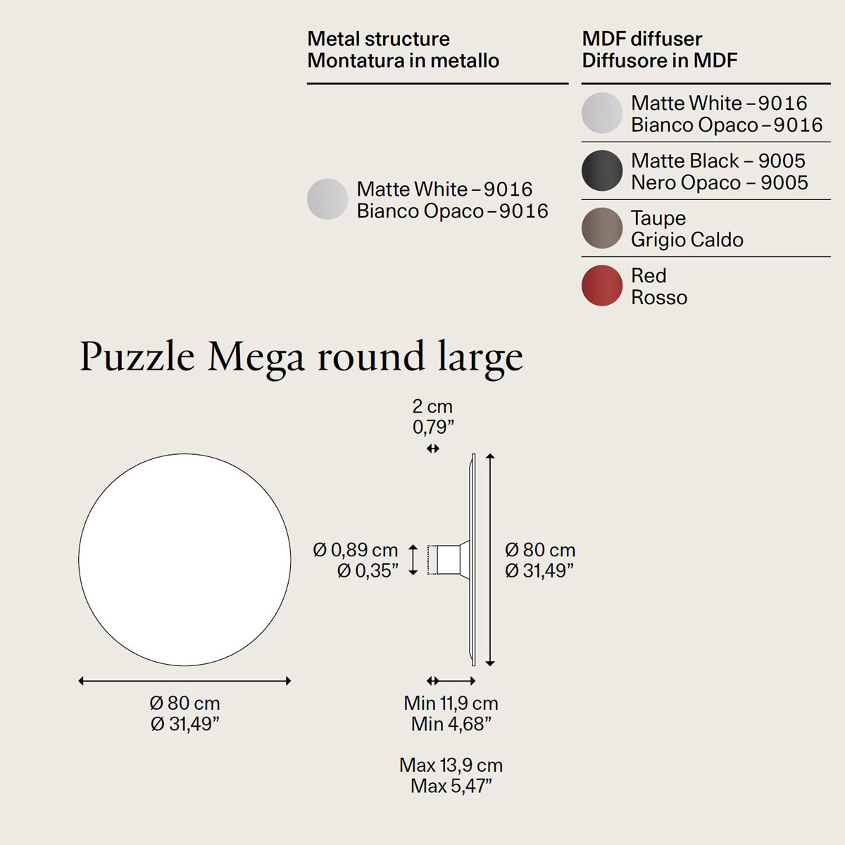 Puzzle Mega Round Large by Lodes