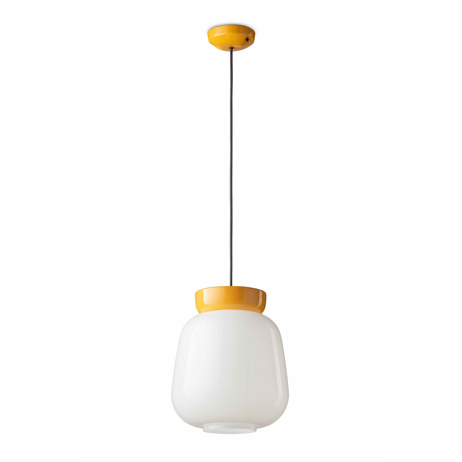 Corcovado glass pendant light by Ferroluce