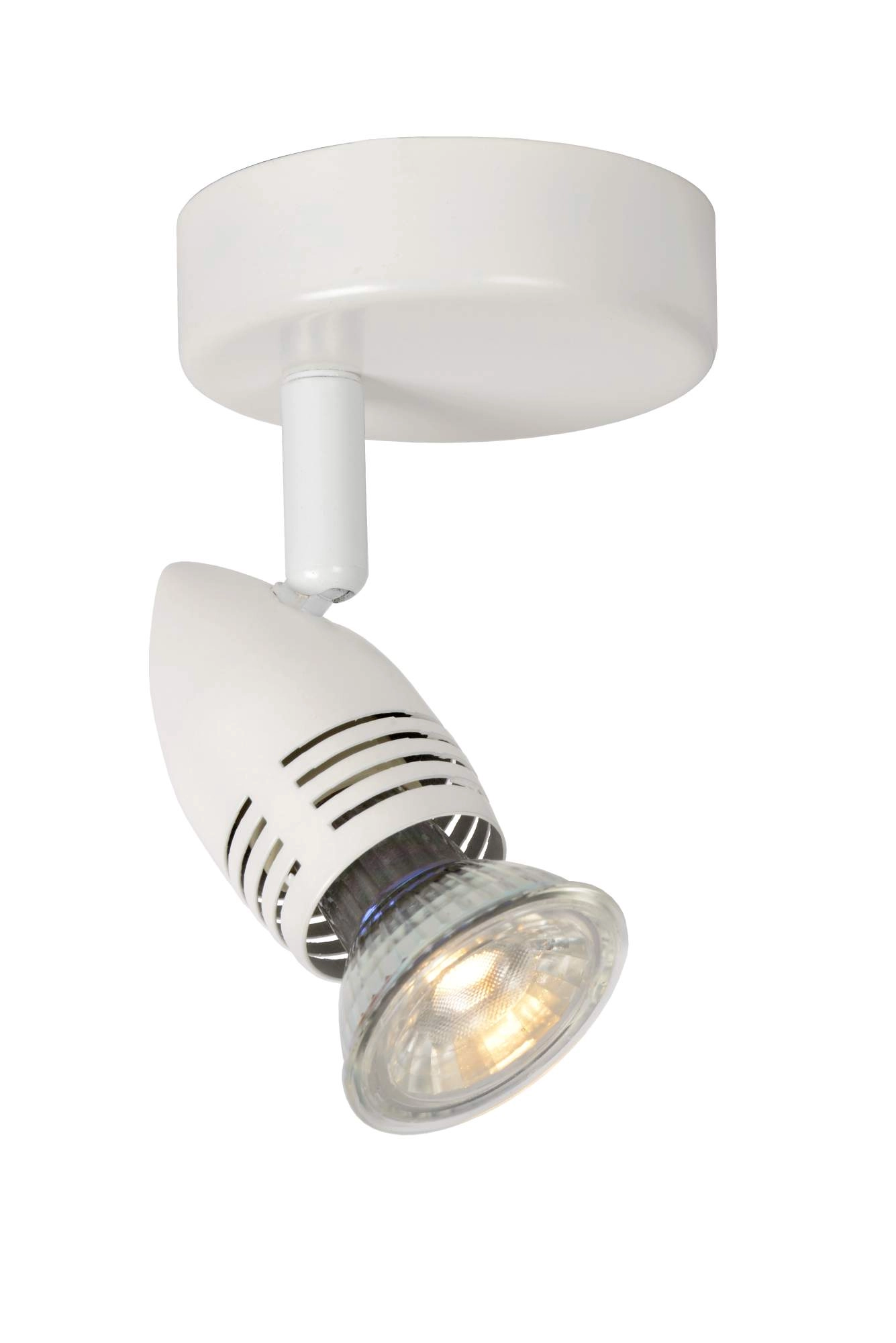 LU 13955/05/31 Lucide CARO-LED - Ceiling spotlight - Ø 9 cm - LED - GU10 - 1x5W 2700K - White
