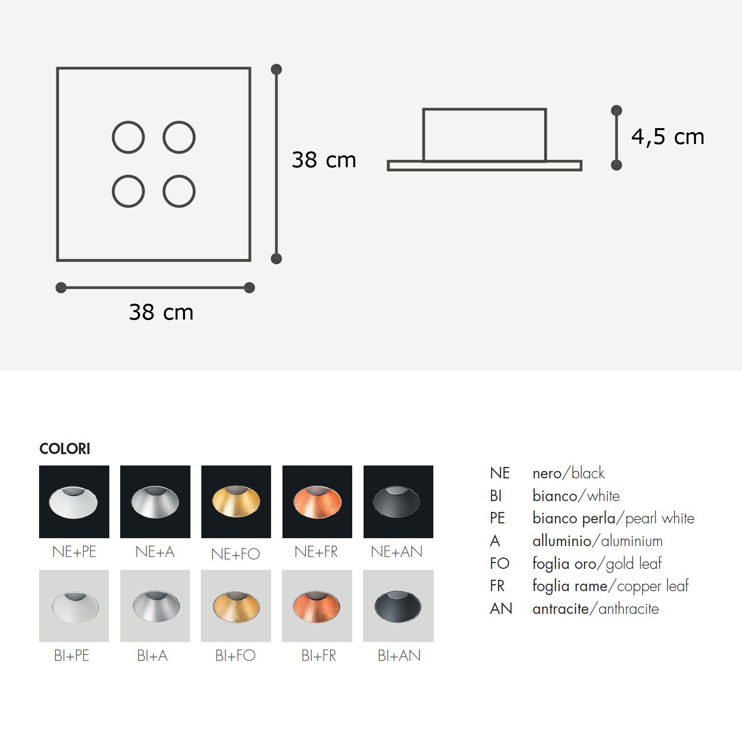 Confort LED Deckenlampe von Icone