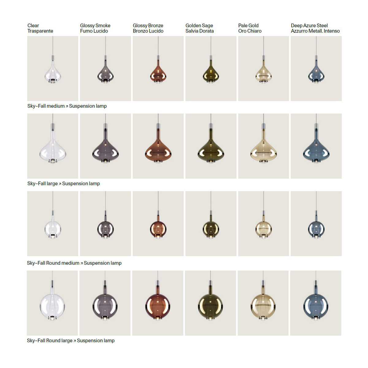 Sky-Fall Round Large Pendellampe von Lodes