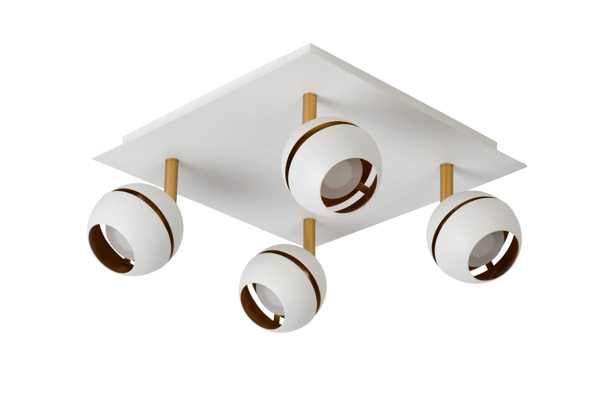 LU 77975/20/31 Lucide BINARI - Ceiling spotlight - LED - 4x4,5W 2700K - White