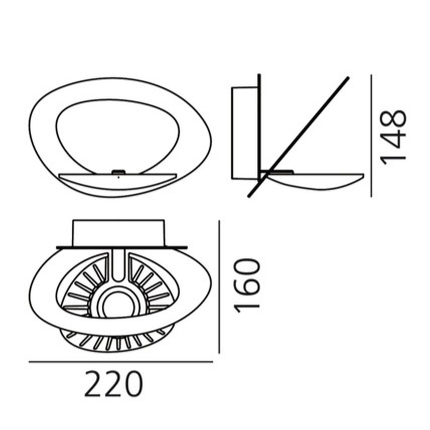 PIRCE MICRO LED PARETE Wandleuchte von Artemide