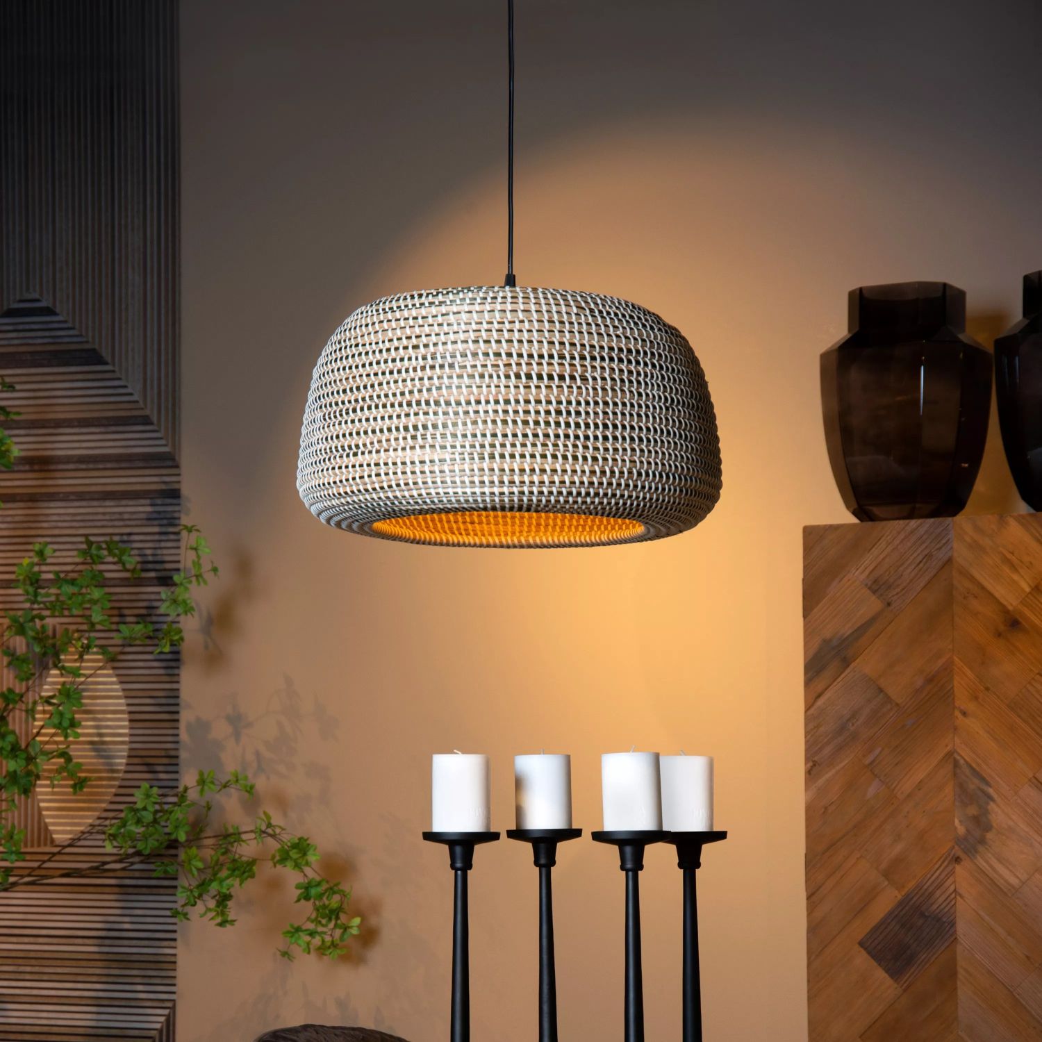 LU 10450/47/43 Lucide MADUKA - Pendant light - 1xE27 - Brown