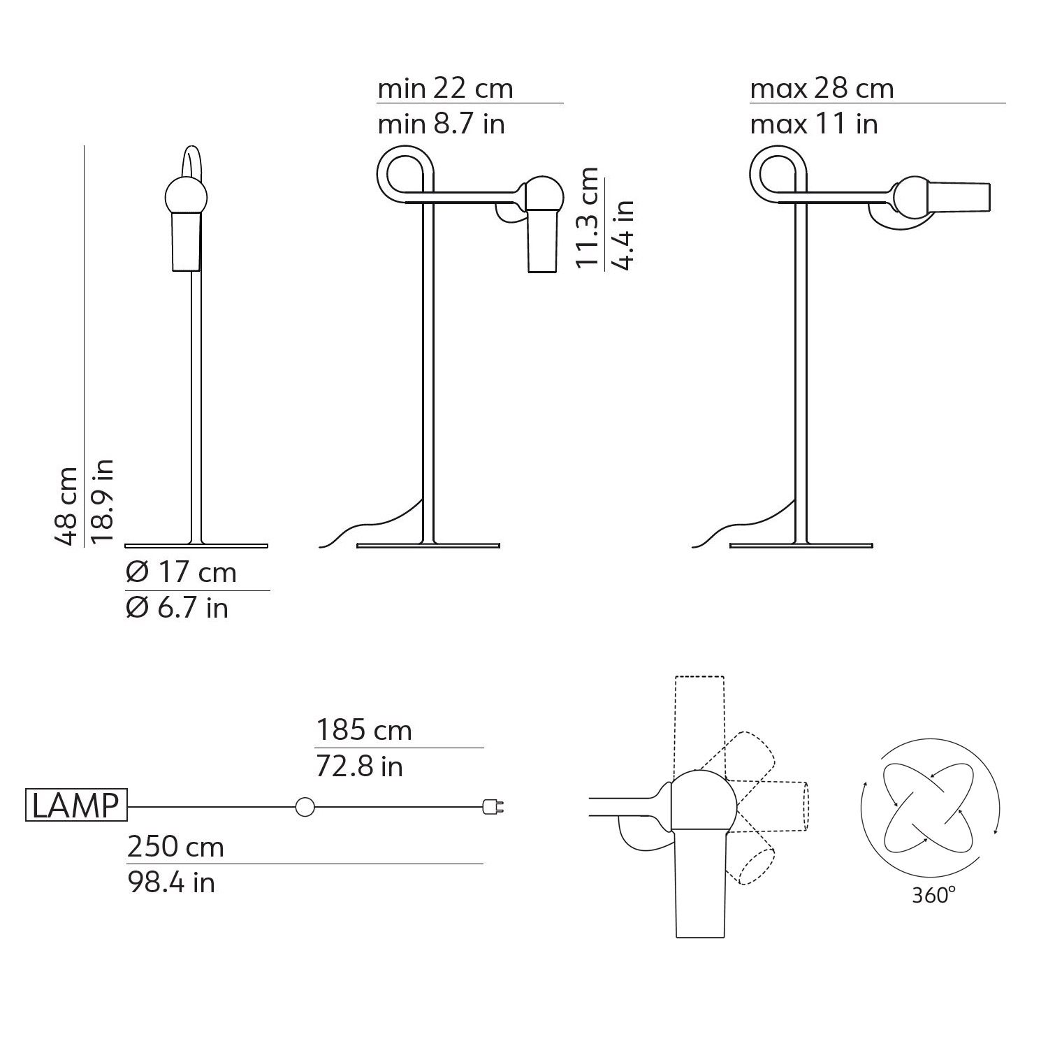 Bird LED Tischlampe von Kdln