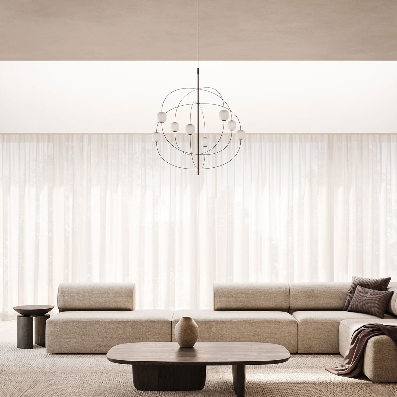 Axia moderner LED Luster von Lodes