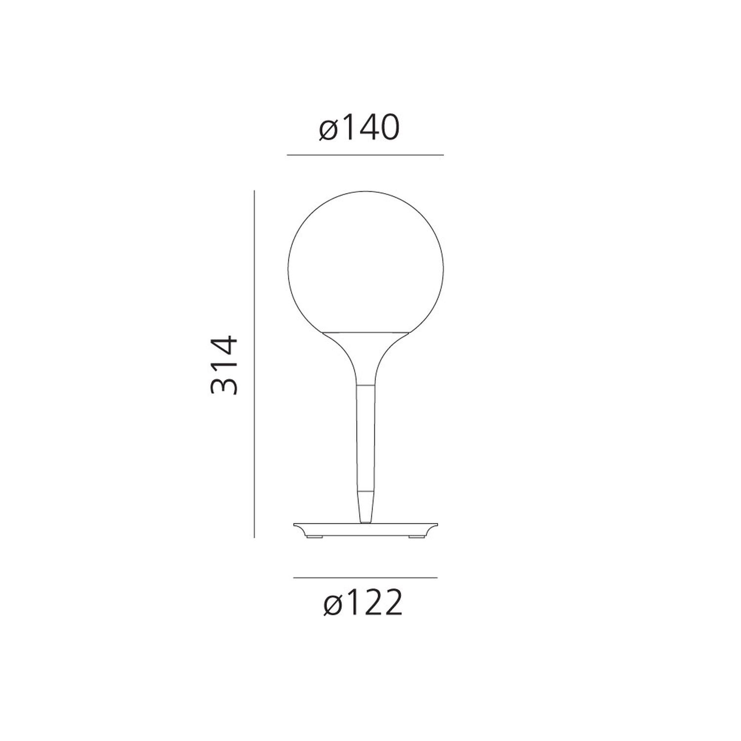 Tischleuchte CASTORE TABLE von Artemide