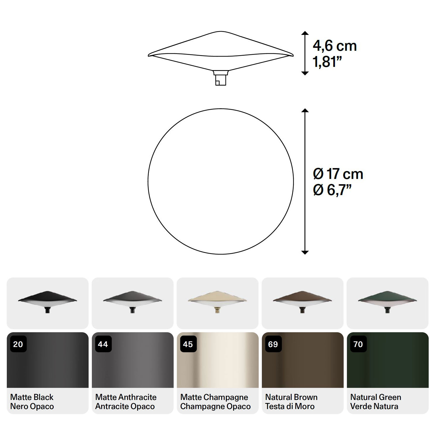 Kinno diffusore LED di Lodes