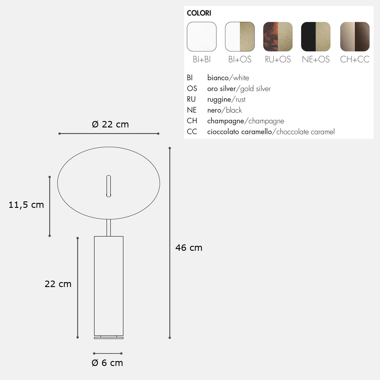 LUÀ L LED table lamp by Icone