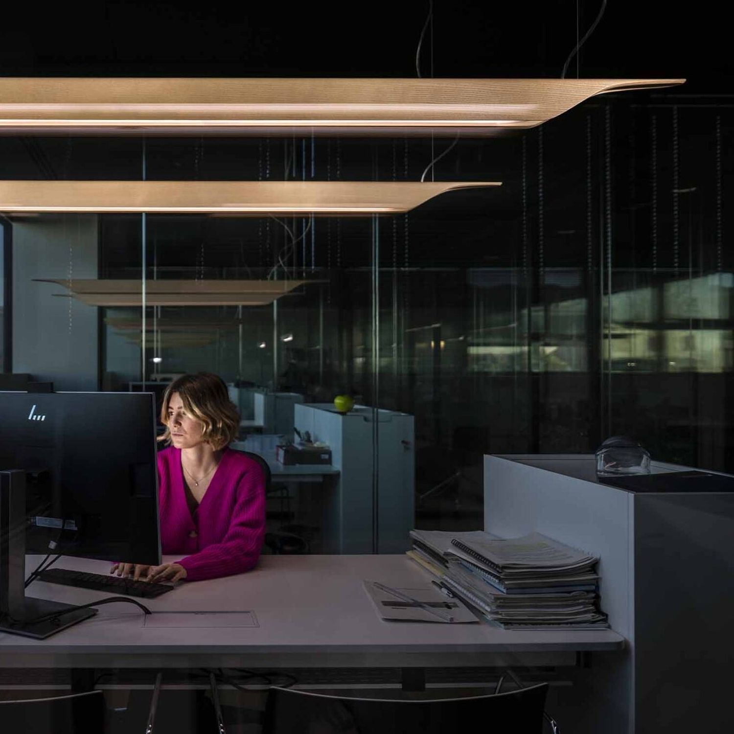 Troag media LED Hängeleuchte von Foscarini
