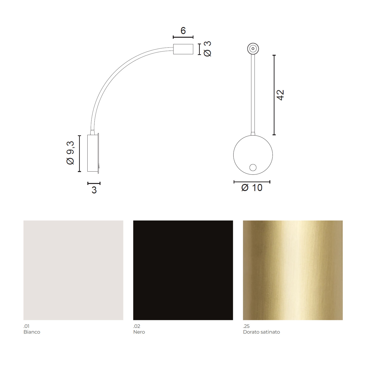 Bamboo wall lamp by Egoluce