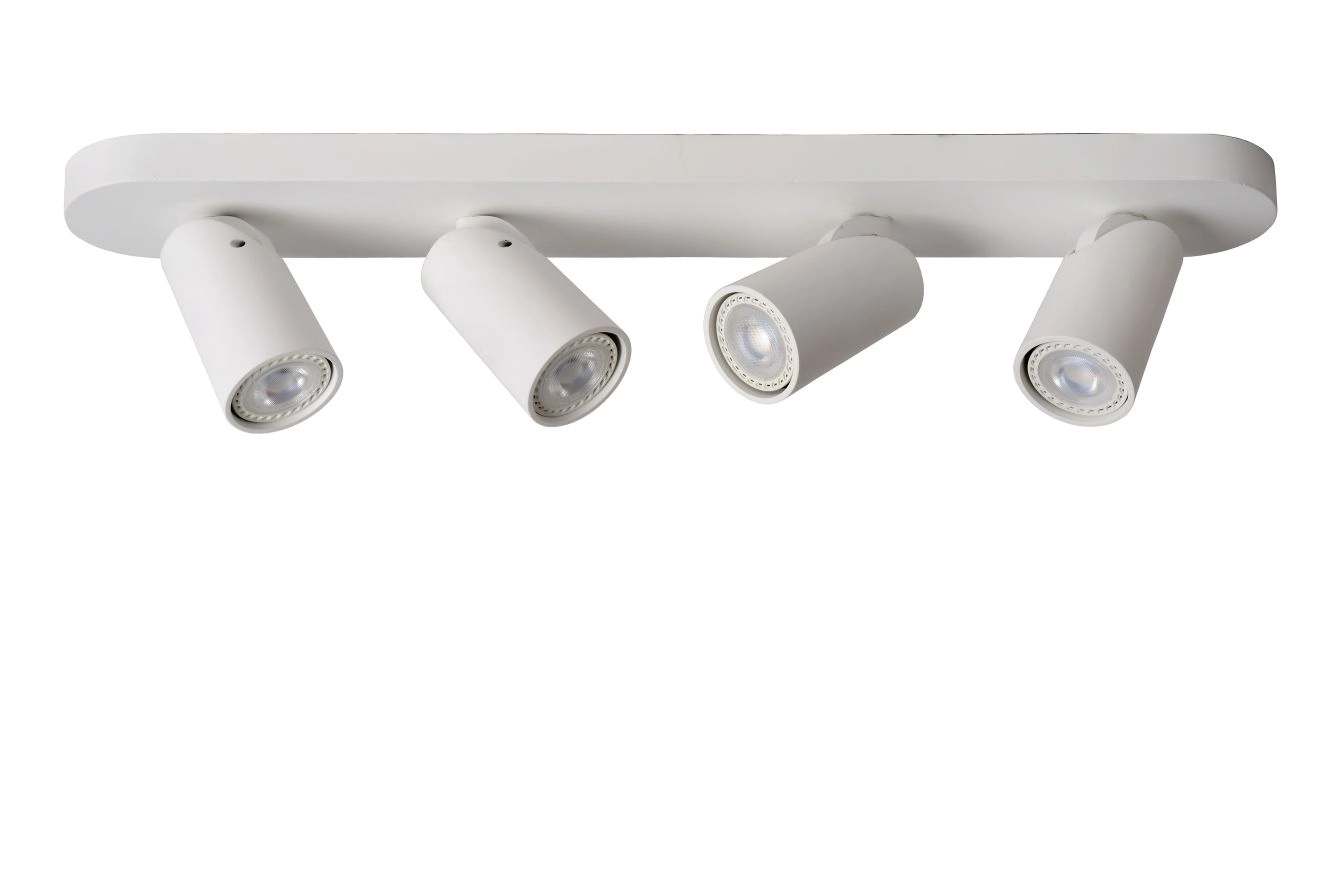 LU 23954/21/31 Lucide XYRUS - Ceiling spotlight - LED Dim to warm - GU10 - 4x5W 2200K/3000K - White