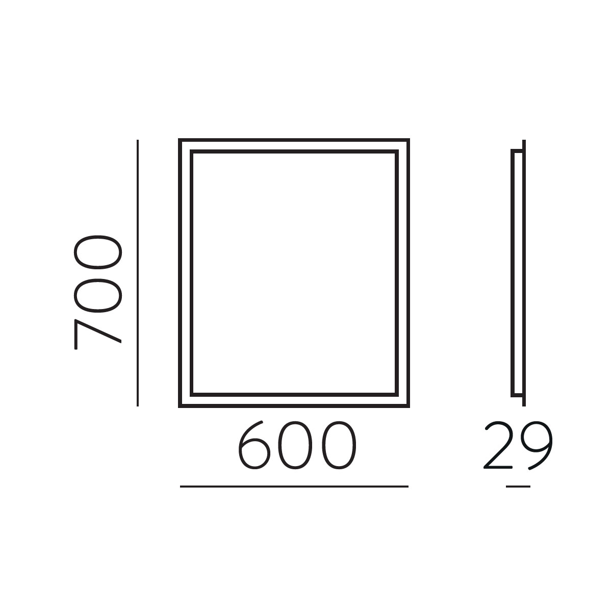 Amanzi specchio con LED di ACB