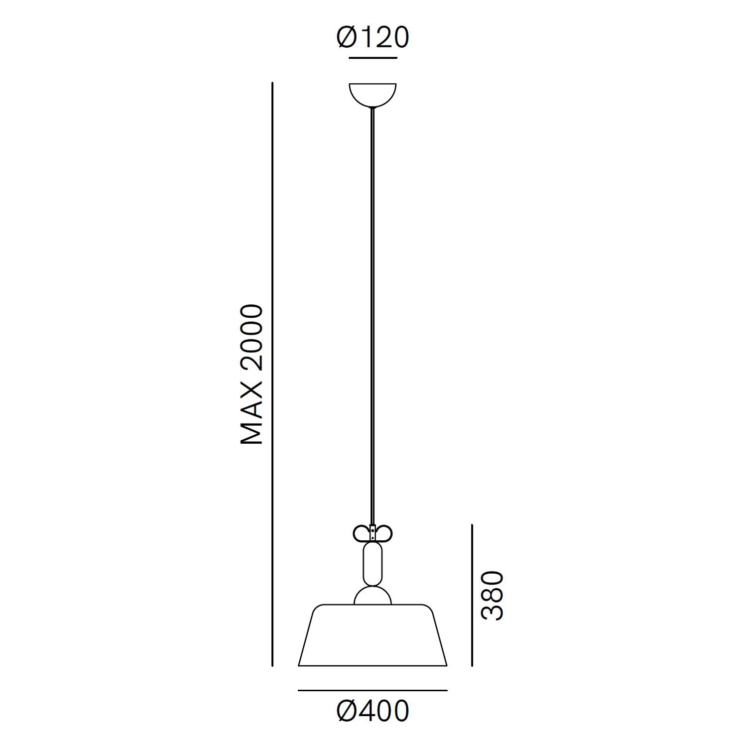 Bon Ton dm40 Hängelampe von Torremato by Il Fanale
