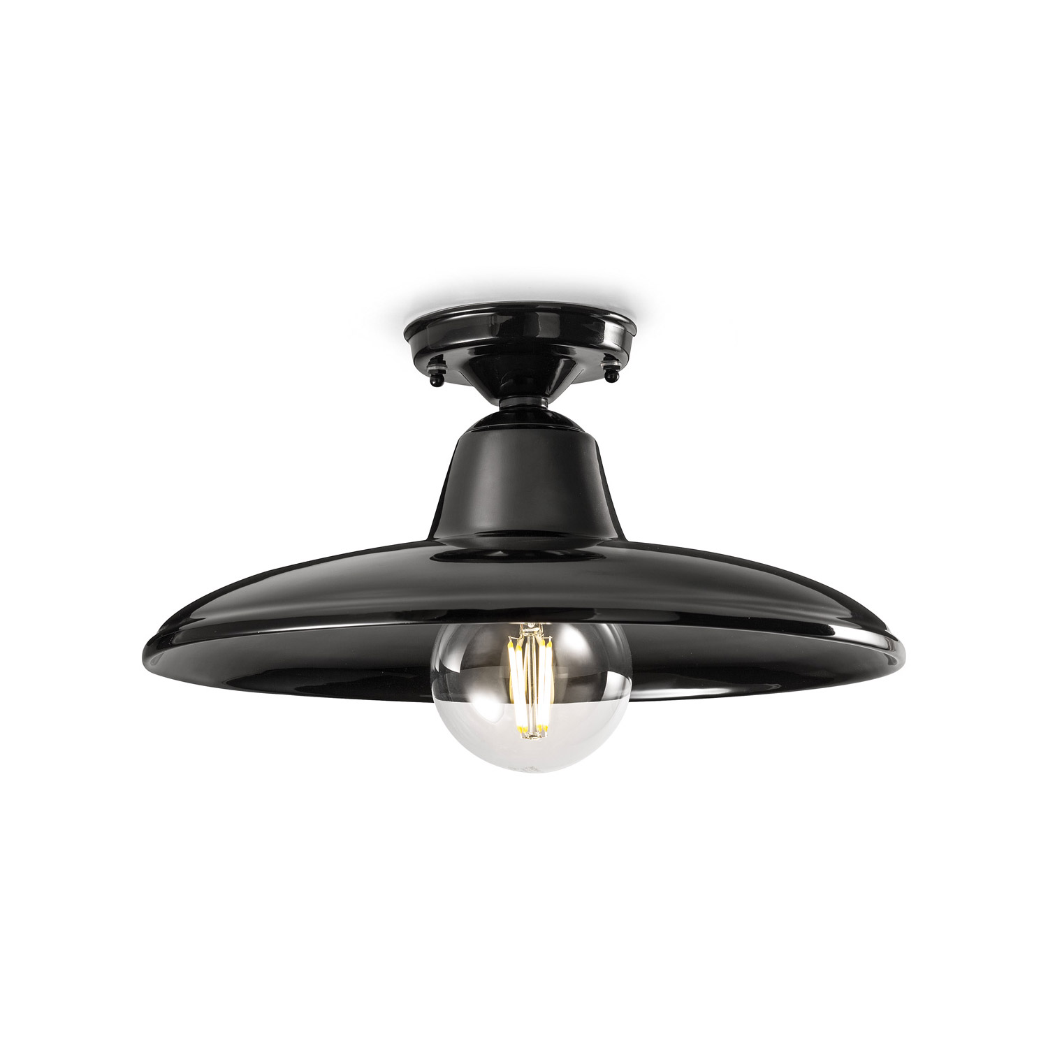 C2333 B&W Deckenlampe von Ferroluce