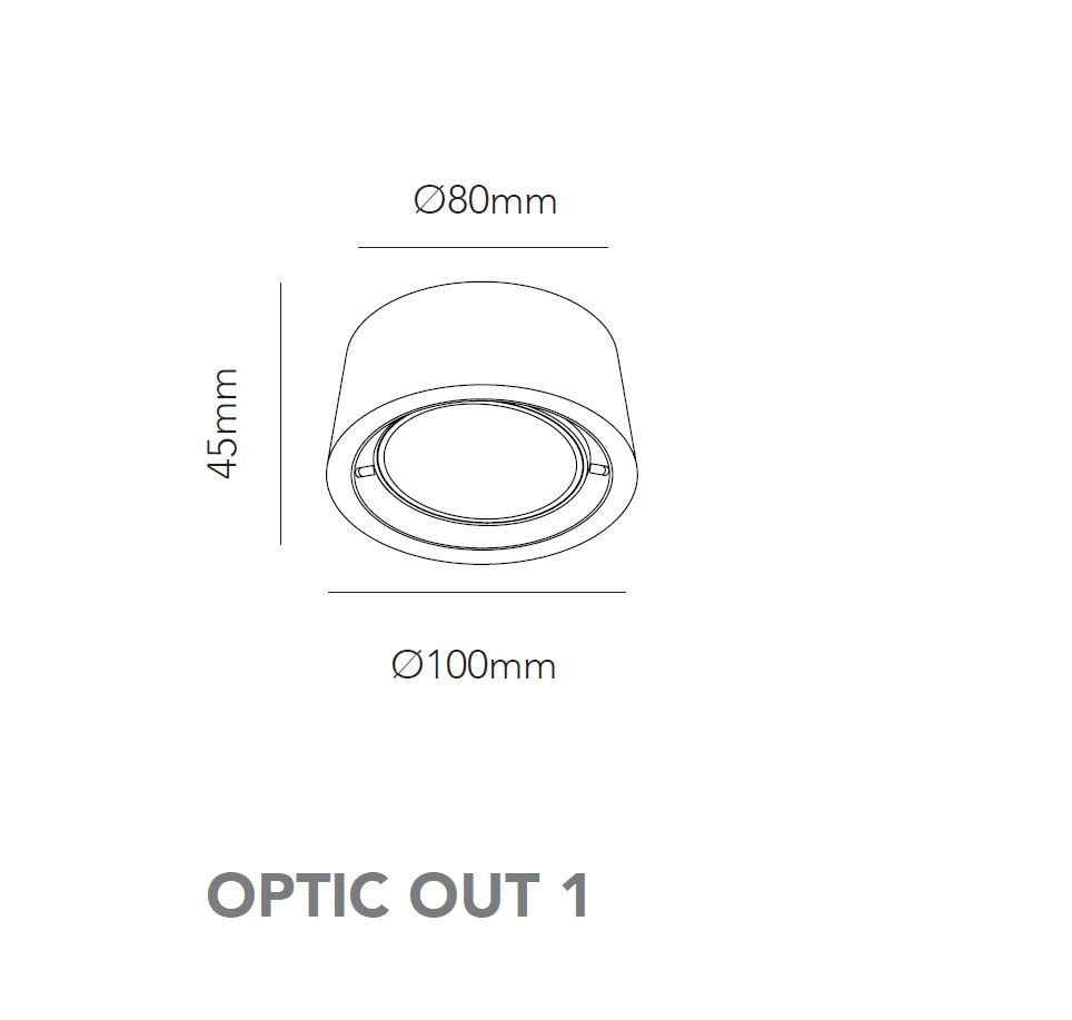 Optic out 1 LED spot von Light Point
